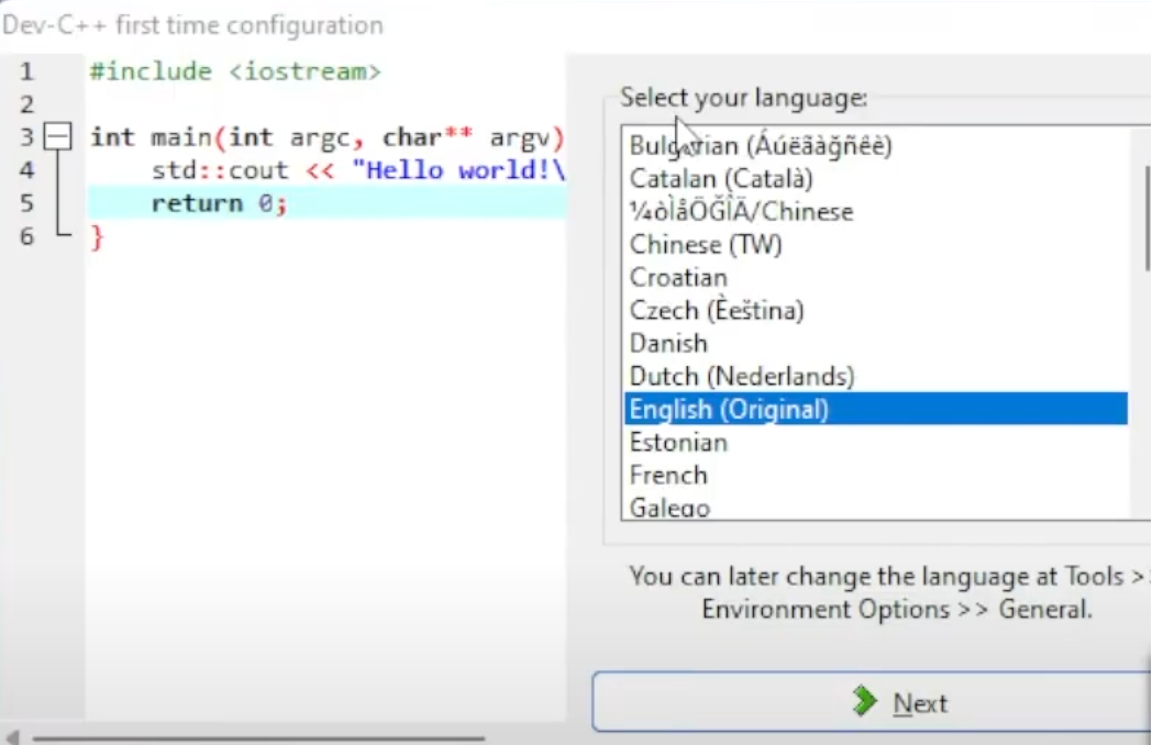 Dev C/C++ Kurulum ve İlk Program – Murat SÜZGÜN